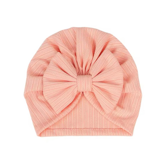 Light orange - Baby turban hat