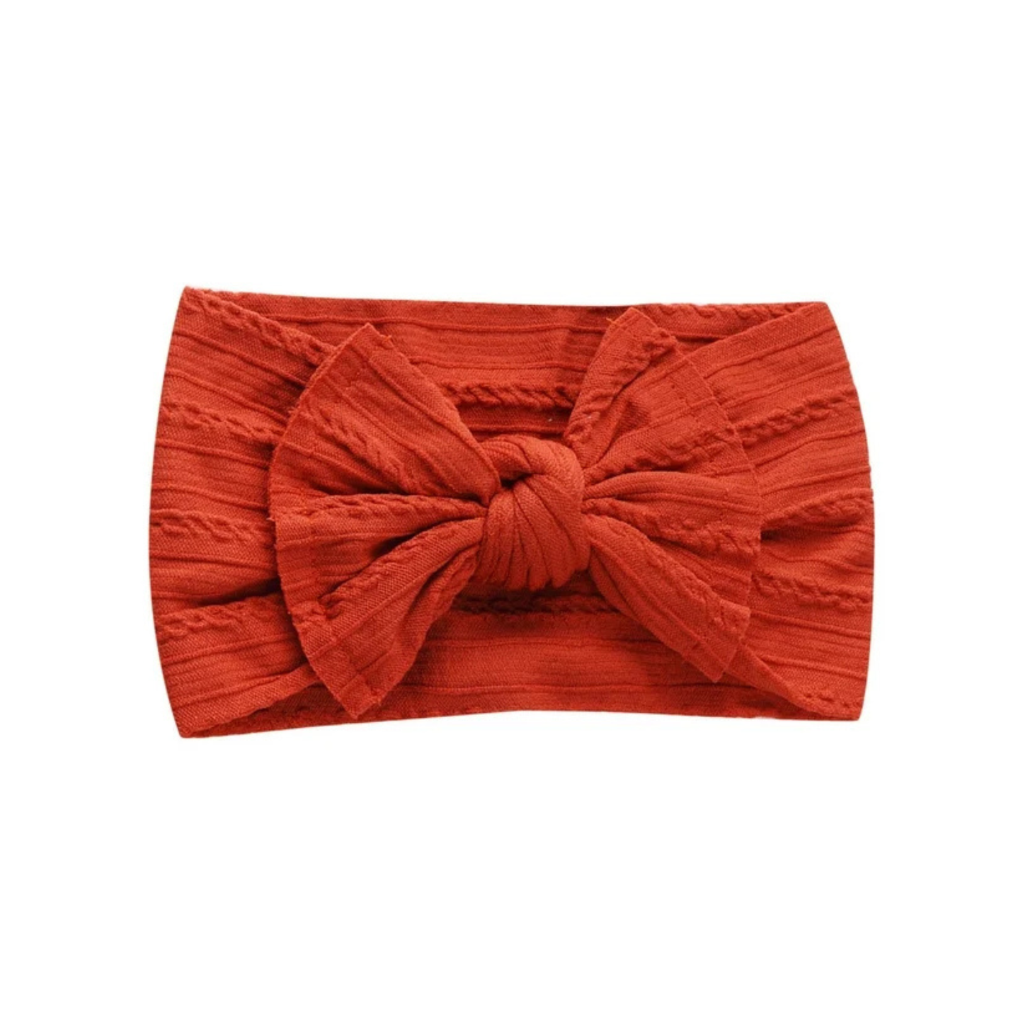 Copper - Baby cable bow headband