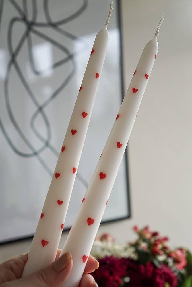 Hand-painted "hearts" lampada