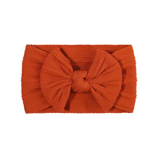 Copper - Baby cable bow headband
