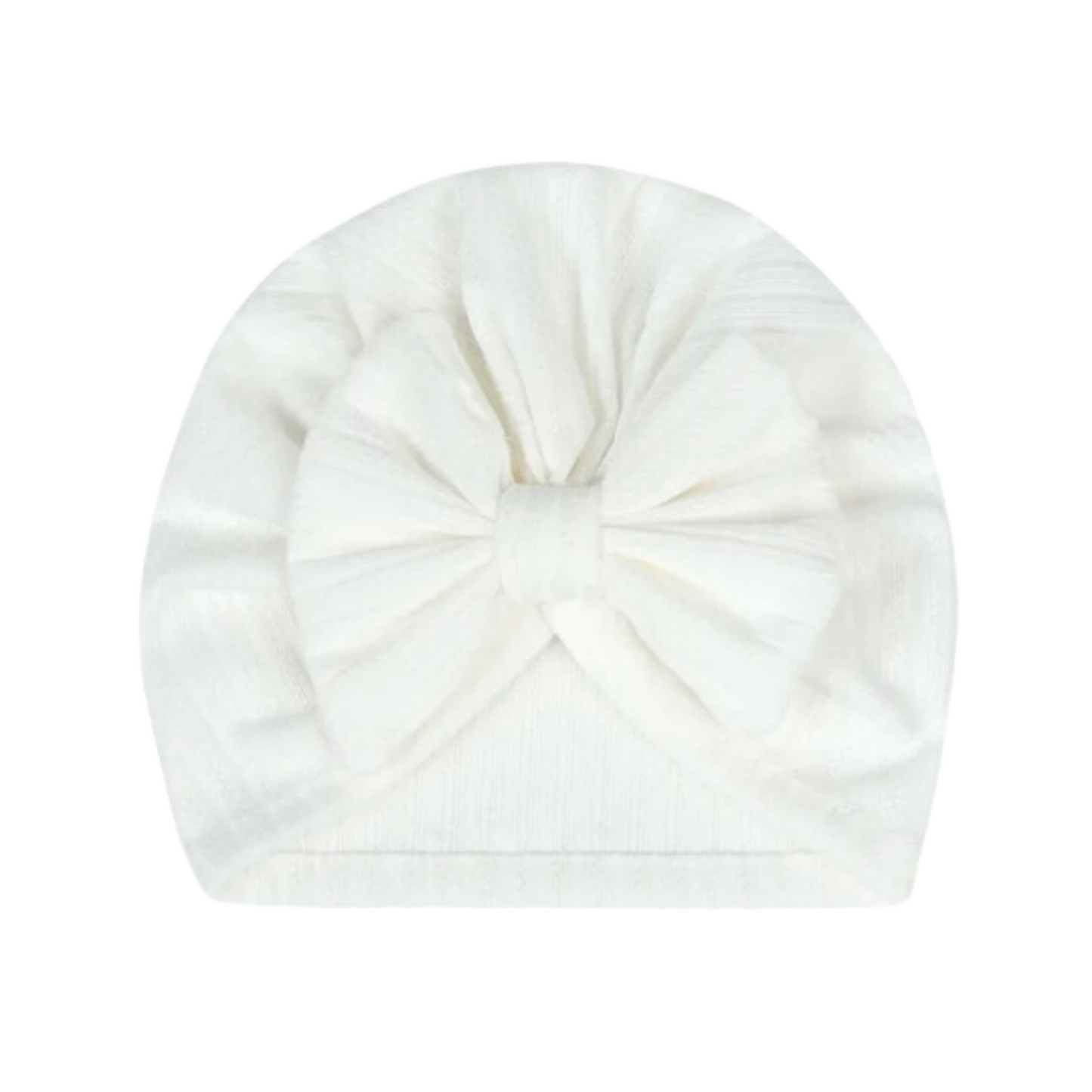 White - Baby turban hat