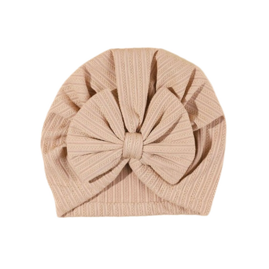 Nude brown - Baby turban hat